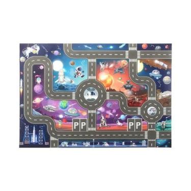 Imagem de Tapete De Atividades Para Bebês Com Mapa De Trânsito Urbano, Estaciona