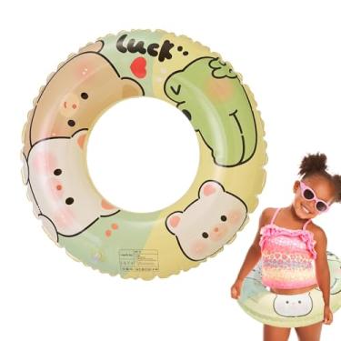 Imagem de Shakven Anéis de natação para crianças,Argolas de natação para crianças | Brinquedos infláveis ​​para piscinas flutuantes,Anéis de natação para flutuadores de piscina - brinquedos flutuantes de tubos