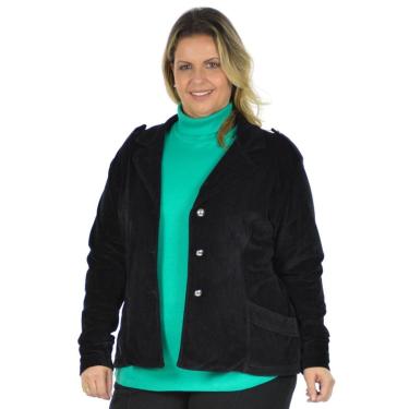 Imagem de Blazer veludo passarela plus size fenomenal Marrom 48-Unissex