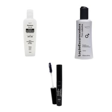 Imagem de Kit Para Cabelo Branco Shampoo Condicionador E Retoque - Lucys