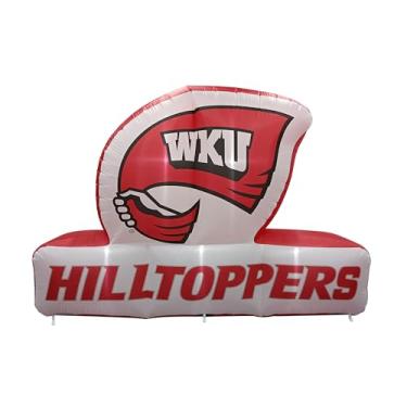 Imagem de FANMATS Mascote inflável NCAA Western Kentucky Hilltops - Display inflável autoinflável, ventilador e cordões embutidos, logotipo oficial da equipe - mostre seu espírito durante todo o ano