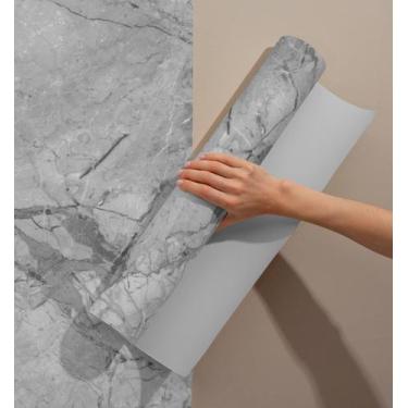 Imagem de Papel de Parede Adesivo Mármore para Quarto Cozinha Sala Autocolante 1