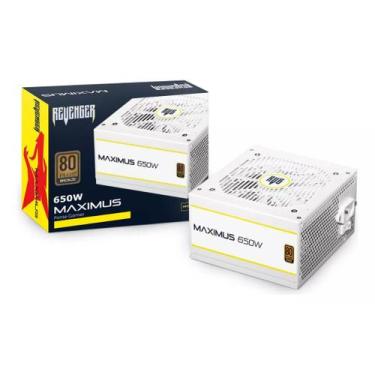 Imagem de Fonte Atx 650w 80 Plus Bronze Pfc Ativo Sem Ruído Maximus - Keedi