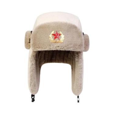 Imagem de Chapéu Unissex De Veludo Cotelê Estilo Lei Feng Com Protetor De Orelha