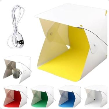 Imagem de MINI ESTUDIO FOTOGRAFICO COM 6 FUNDOS COLORIDOS 23 X 24 X 23CM B-MAX BM-F1131