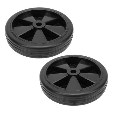 Imagem de Garosa Roda de Substituição do Compressor de Ar 6 Polegadas 2 Unidades Rodízios de Placa de Borracha ABS Universais para Maior Capacidade de Manobra e Fácil Instalação Em Vários Compressores de Ar
