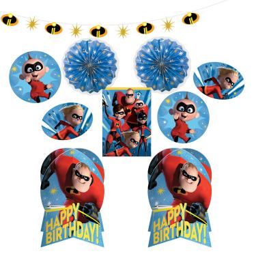 Imagem de Amscan 280091 Disney/Pixar Kit de decoração de quarto "Incredibles 2", 1 kit, aniversário