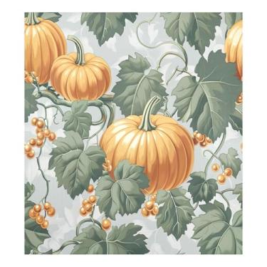 Imagem de Qilmy Capa magnética para lava-louças de abóbora e folhas de Ação de Graças, 58 x 66 cm, capa decorativa de geladeira para porta frontal, adesivo, máquina de lavar, painel de geladeira, decalque para