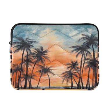 Imagem de Coikll Palmeiras abstratas 1 bolsa para laptop à prova de choque capa protetora para computador para notebook de 13 a 14 polegadas