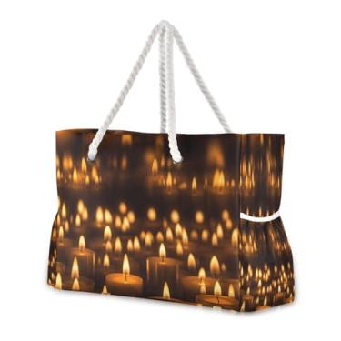 Imagem de Wassud Bolsa de praia para vela grande bolsa de praia para mulheres, impermeável, à prova de areia, bolsa de viagem com zíper e bolso para piscina, academia, acampamento