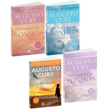 Imagem de Kit 4 Livros Augusto Cury Coleçao O Vendedor De Sonhos Counting Motiva