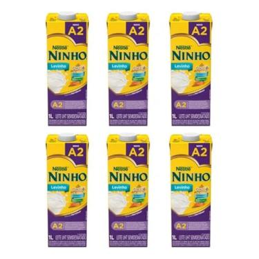 Imagem de Leite Ninho® Levinho A2 Leite UHT Semidesnatado, Forti+, 1L, Pack com 6 Unidades