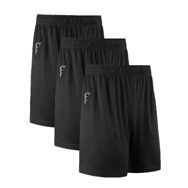 Imagem de Kit 3 Shorts Masculino Básico Bermuda Fitness Para Treino Academia Corrida-Masculino