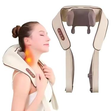 Imagem de Massageador de Pescoço Inteligente com Compressão e Alívio de Dor 110V/220V