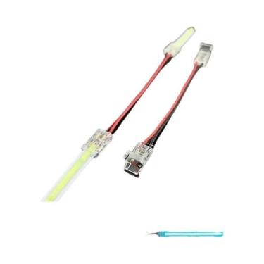 Imagem de Conectores De Fita LED COB De 2 Pinos 5mm 8mm 10mm Conectores Em L Par