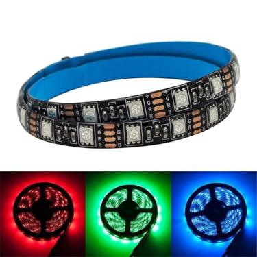 Imagem de Fafeicy Faixa de Luz de Fundo de TV Com Mudança de Cor, Faixa de Luz LED RGB para Controle de Aplicação Inteligente, Iluminação à Prova d'água 5050 SMD para Decoração Interna e Externa (#19)