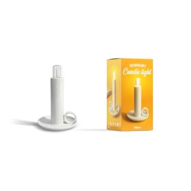 Imagem de Suck UK Candeeiro de vela - Lâmpada LED - Wee Willie Winkie - Luz noturna de cabeceira sem fio - Iluminação de mesa - Luz de castiçal com tocha - Controle de toque regulável - Bateria portátil