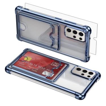 Imagem de Asuwish Capa de celular para Samsung Galaxy S24 Ultra 5G com protetor de tela de vidro temperado e suporte de cartão rígido resistente à prova de choque acessórios S24Ultra 24S S 24 24Ultra feminino