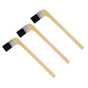Imagem de Pincel de pintura dobrado, 3 peças, 3,8 cm de largura, reutilizável, variedade de pincéis, tintas de radiador para todas as pinturas a óleo de látex, móveis, paredes, tratamento marítimo, limpeza de