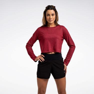 Imagem de Camiseta Reebok Active Cropped Manga Longa Feminina-Feminino