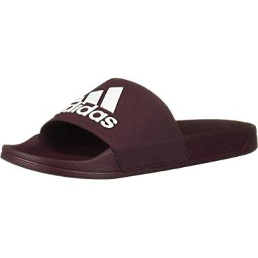 Imagem de adidas Sandália esportiva masculina Adilette Shower, castanho/branco/marrom, 13
