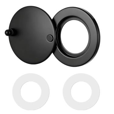 Imagem de Capa olho mágico de 0,63 polegadas, olho de gato, retrovisor, visor de segurança, com 2 peças, adesivo autoadesivo para apartamento, dormitório, hotel, casa, proteção de privacidade