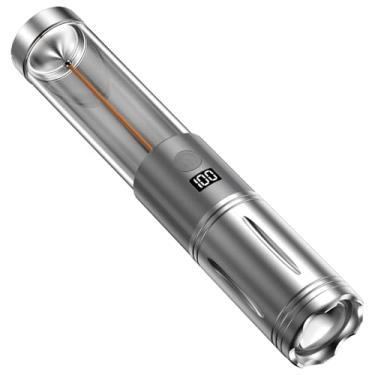 Imagem de Lanterna para Campismo - Lanterna Recarregável 2 Em 1 Com 3 Modos | Externa com 2500mAh,para Casa Caminhada Noturna Sobrevivencia Corrida Interno Externo