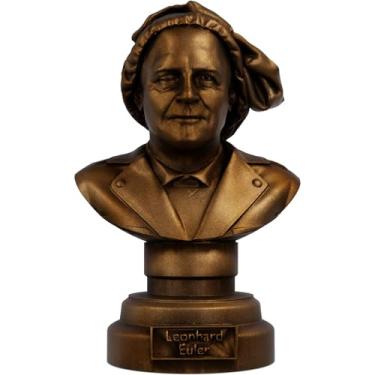 Imagem de Estátua Busto Leonhard Euler (Cor Cobre Antigo)