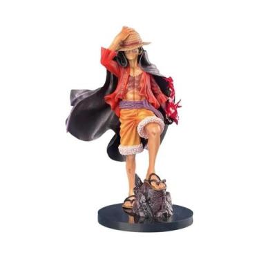Imagem de 25cm uma peça luffy pose de pé anime figura modelo estátua colecionáve