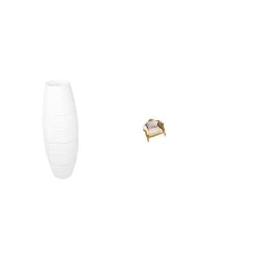 Imagem de Whtkoph Elegante Luminária de Chão de Papel com Um Sofá de Madeira em Miniatura. Capa Criativa para Lâmpada E Mobília de Casa de Bonecas para Decoração.