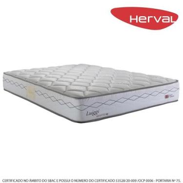 Imagem de Colchão Casal Herval Luiggi, Molas Maxspring, 138 cm