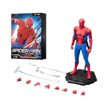 Imagem de Figura De Ação Do Homem-Aranha Venom 15.5CM Traje STARK Modelo Clássic