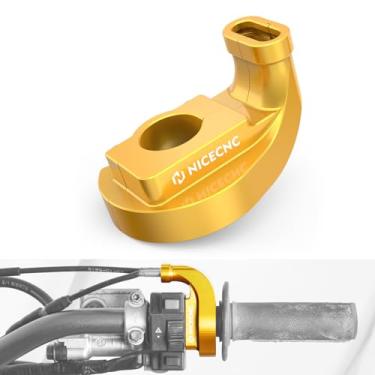 Imagem de NICECNC Gold 57100-14D00 Protetor de carcaça do acelerador compatível com Suzuki DRZ400/DRZ400E/DRZ400S/DRZ400SM 2000 2001 2002 2003 2004-2021 2022 2023 2024 Ver compatibilidade