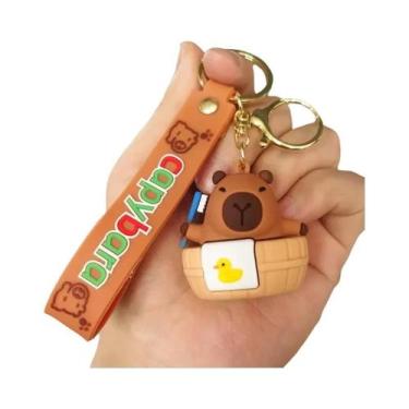 Imagem de Chaveiro De Capivara Fofo, Boneco De Anime, Pingente Para Mochila Esco