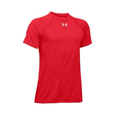 Imagem de Camiseta masculina Under Armour Locker de manga curta, Vermelho, Large