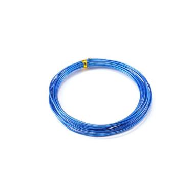 Imagem de YDJIANCAI Fio de alumínio para artesanato de 0,6 mm, rolo de fio de joias multicolorido de 10 m (32,8 pés) para embrulho de arame, contas, escultura pequena, modelagem e designs de arte floral (cor