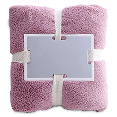 Imagem de Toalhas de Coral Fleece Macias e Fluffy Absorventes Água Secagem Rápida Sem Pelúcias Multipropósito para Banheiro Salão Spa Hotéis Casa Academia Viage