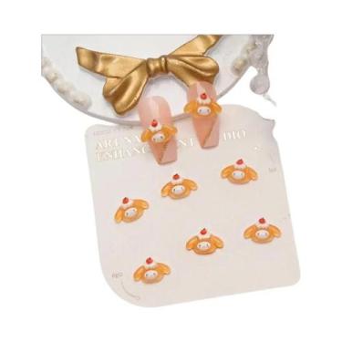Imagem de Charmes De Unhas Kuromi Hello Kitty 100Pcs Decoração De Arte De Unhas 