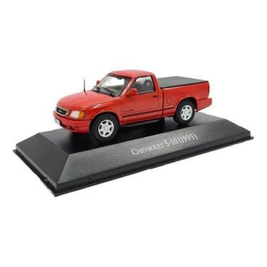Imagem de Miniatura Chevrolet S10 1995 Vermelho Inesquecíveis 1:43, Vermelho