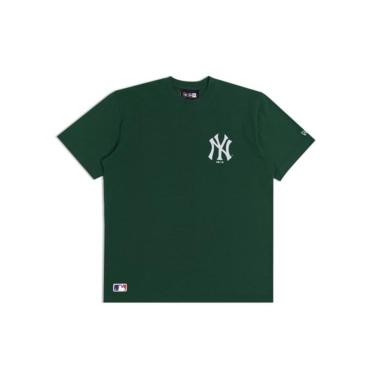Imagem de Camiseta New Era MLB Essentials Oversized NY Yankees Verde-Masculino
