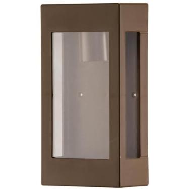 Imagem de Luminária Arandela de Parede Retangular Marrom E27 Externa Jardim Polipropileno Prime Dital