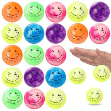 Imagem de Wettarn 50 bolas saltitantes cristãs versículo bíblico Jesus bolas de borracha para dia dos namorados cristãos festa de páscoa presentes religiosos para sala de aula (espanhol)