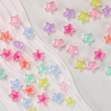 Imagem de Contas em forma de estrela, 50 peças, miçangas para fazer joias, contas para pulseiras, colares e brincos