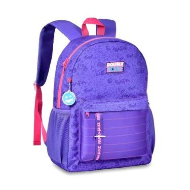Imagem de Mochila Juvenil Escolar Roxa 17L Costas Adolescente - shop mix