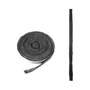 Imagem de Fita De Vedação Autoadesiva De Fibra De Vidro Preta Para Chaminé De La