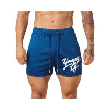 Imagem de Bermuda Esportiva Masculina Estilo Americano Para Academia, Corrida, B