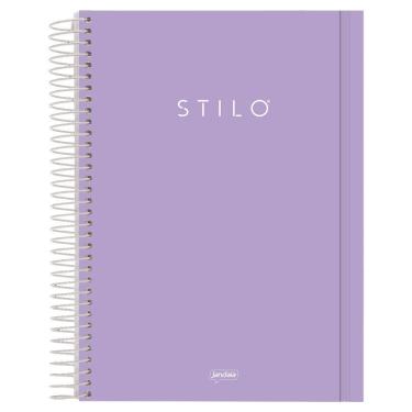 Imagem de Caderno Universitário 10M PP 160F Stilo Lilás Pastel 6885777 - Jandaia
