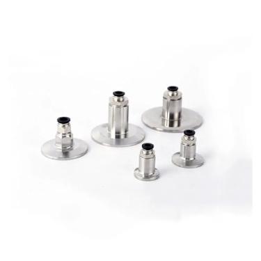 Imagem de 1 peça de tubo de mangueira de 4 mm, 6 mm, 8 mm, 10 mm, 12 mm, encaixe de pressão, conector de virola de aço inoxidável 304, encaixe de tubulação para três braçadeiras (12 mm (virola 40))