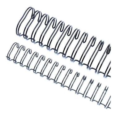 Imagem de Wire-o para Encadernação 3x1 A4 Preto 5/16 para 50fls 25un - Cassmar 