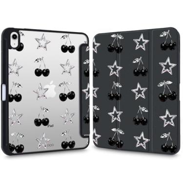 Imagem de VibrantFruitique Y2k Capa impressa para iPad mini 7th (A17 Pro) 2024 / Mini 6ª geração 21.1 cm 2021 elegante Cherry Star capa híbrida transparente rígida com suporte para lápis, capa fina com suporte